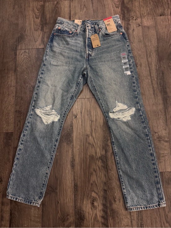 Levi's Denim - Levi's 501 Women’s Distressed Light Blue Jeans